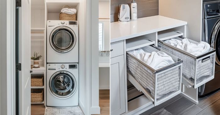 How to decorate a small laundry room