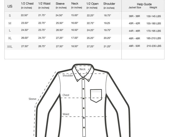 Dress sizes shirts fit explained fits men