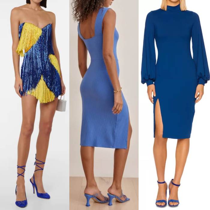 Best color shoes to wear with blue dress