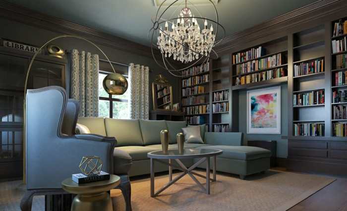 How to decorate a reading room