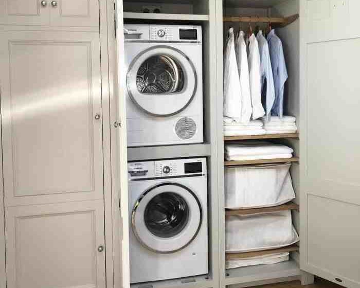 How to decorate a small laundry room