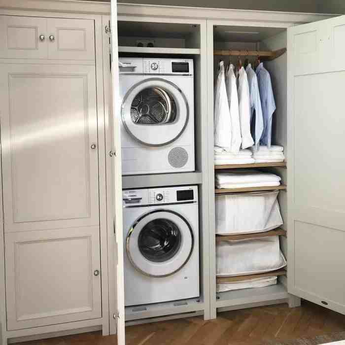 How to decorate a small laundry room