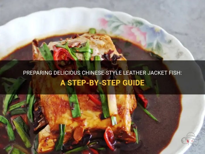 How to cook leather jacket fish chinese style