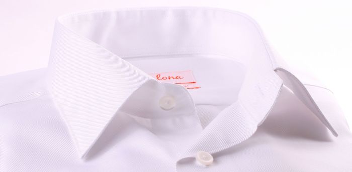 White collar mens dress shirt