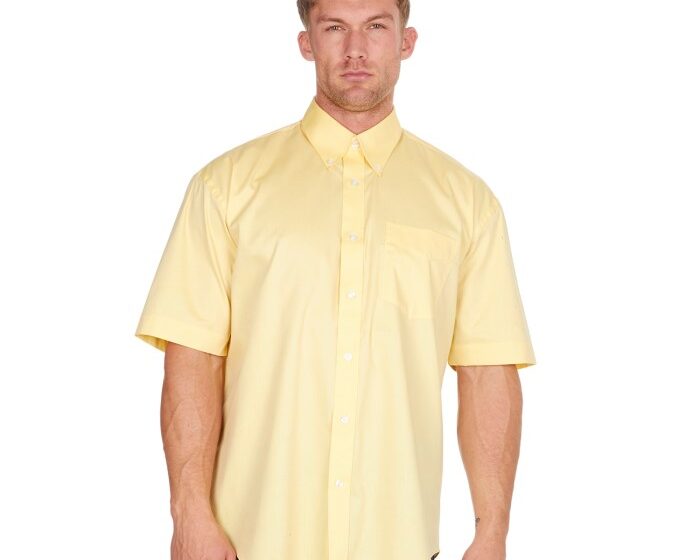 Mens oxford short sleeve dress shirts