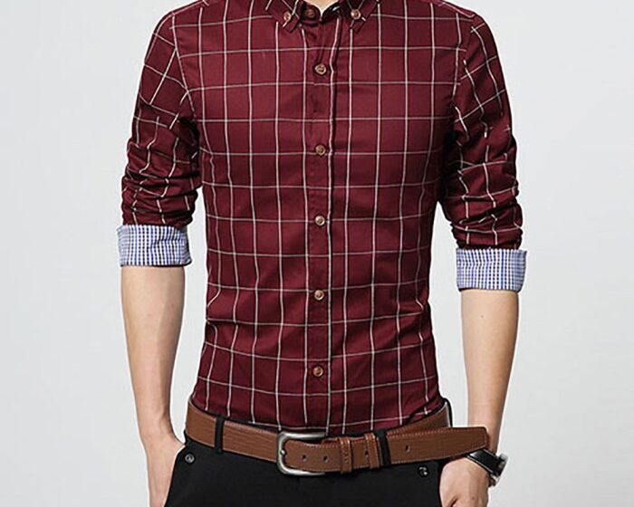 Men slim fit dress shirts