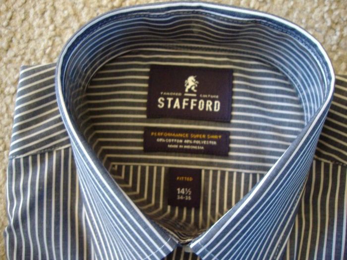 Stafford mens dress shirts short sleeve