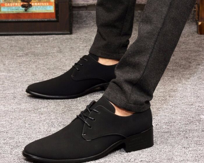 Oxford mens black dress shoes