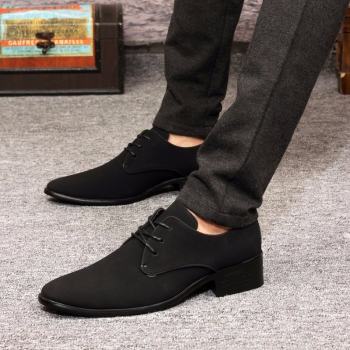 Oxford mens black dress shoes